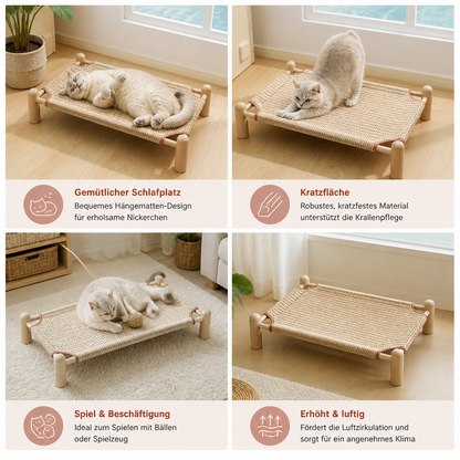 Robuster 2-in-1 hängender Katzenkratzer & Katzenbett