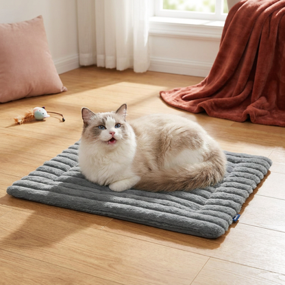 Selbstwärmende Haustiermatte für Katzen & Hunde – Leise, rutschfest & ohne Strom