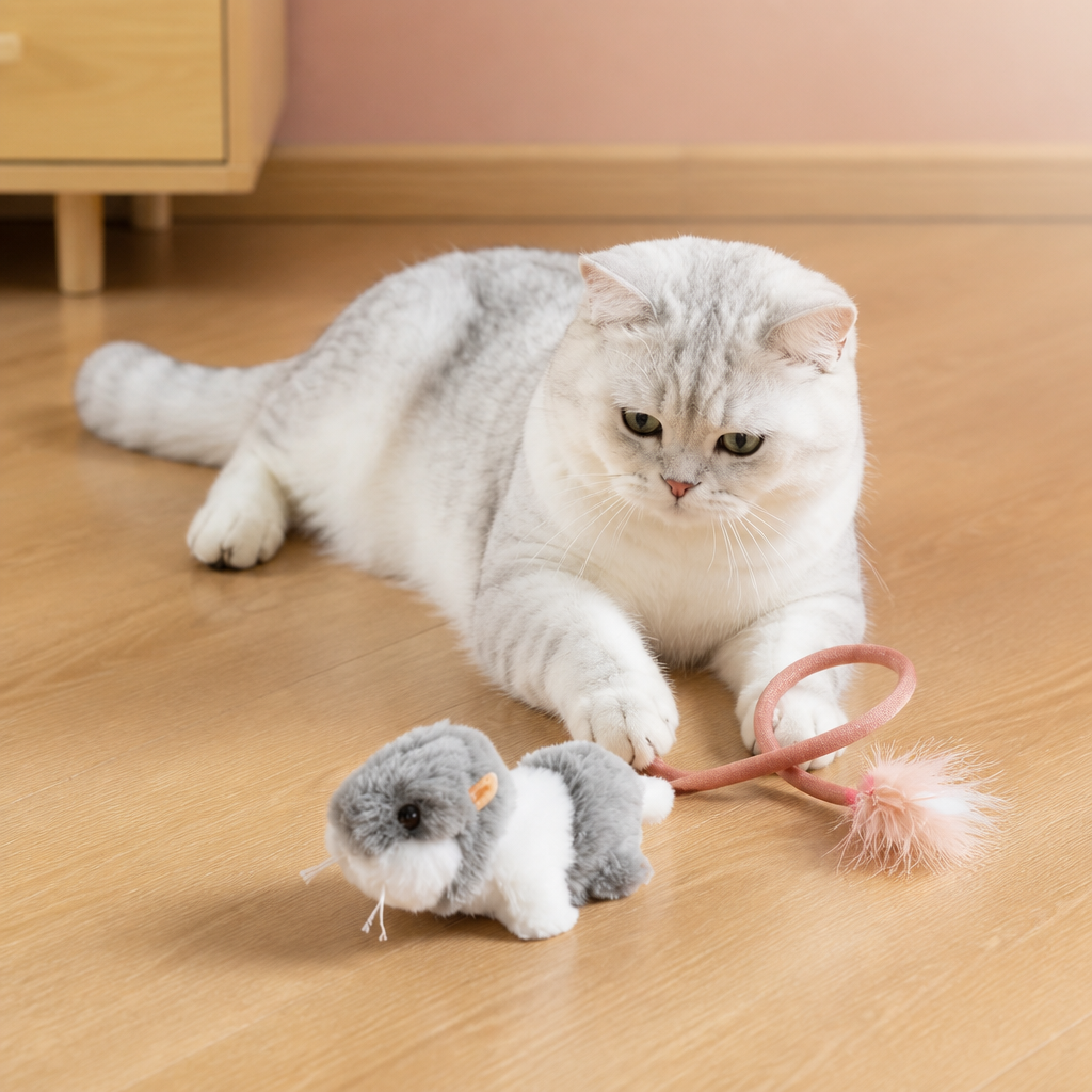 Katzenspielzeug „Wackelschwanz-Maus“
