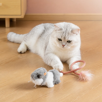 Katzenspielzeug „Wackelschwanz-Maus“