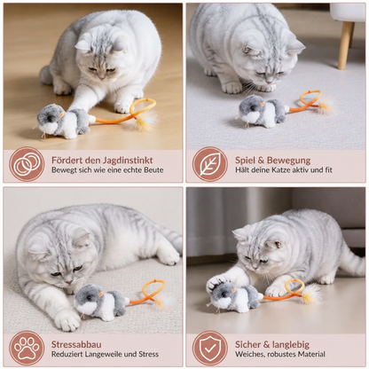 Katzenspielzeug „Wackelschwanz-Maus“
