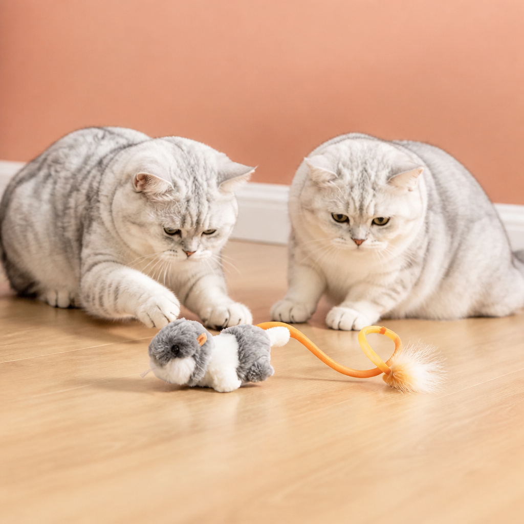 Katzenspielzeug „Wackelschwanz-Maus“