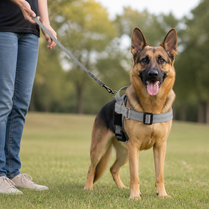 Individuell gestaltetes, reflektierendes No-Pull-Hundegeschirr mit personalisiertem Namensaufnäher