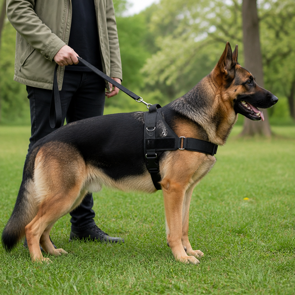 Individuell gestaltetes, reflektierendes No-Pull-Hundegeschirr mit personalisiertem Namensaufnäher