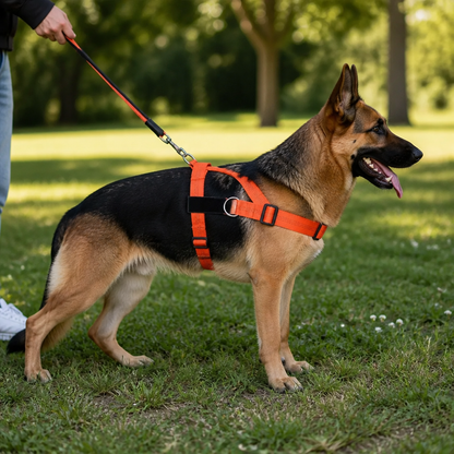 Individuell gestaltetes, reflektierendes No-Pull-Hundegeschirr mit personalisiertem Namensaufnäher