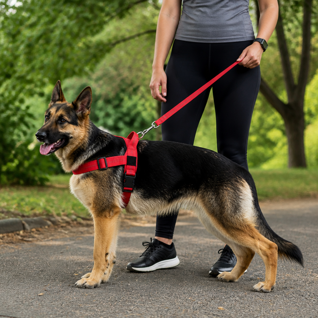 Individuell gestaltetes, reflektierendes No-Pull-Hundegeschirr mit personalisiertem Namensaufnäher