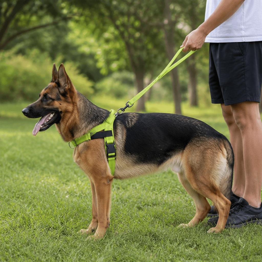 Individuell gestaltetes, reflektierendes No-Pull-Hundegeschirr mit personalisiertem Namensaufnäher