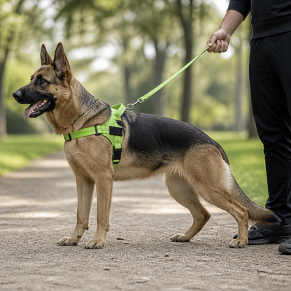 Individuell gestaltetes, reflektierendes No-Pull-Hundegeschirr mit personalisiertem Namensaufnäher