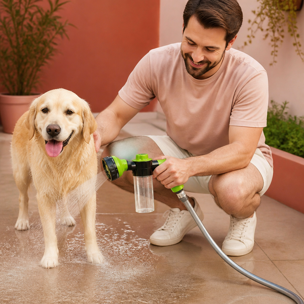 Haustier Duschbrause mit Sanftem Wasserstrahl für Einfaches Hundebaden