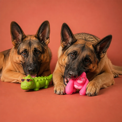 Süßes Latex-Kauspielzeug mit Quietscher für Hunde