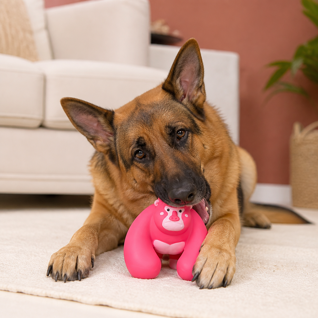 Süßes Latex-Kauspielzeug mit Quietscher für Hunde