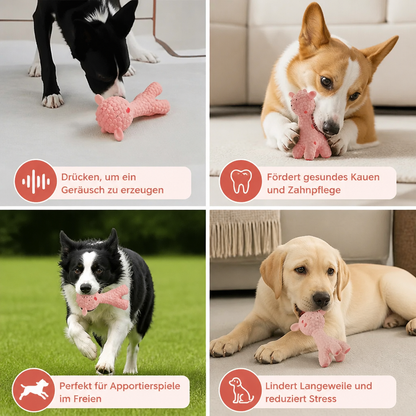 Interaktives Giraffen-Quietschspielzeug für Hunde
