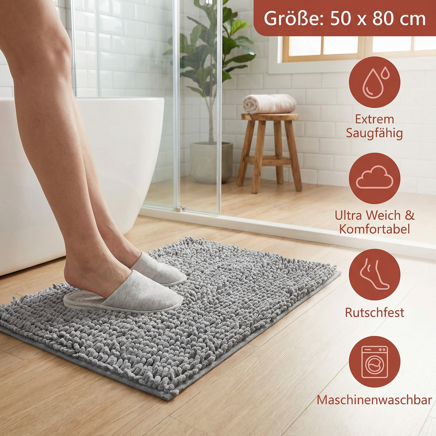 Schmutzfangmatte für Hunde – Saugstark, Rutschfest & Waschbar