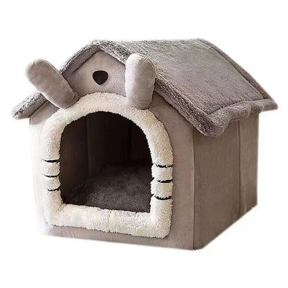 Gemütliches Plüsch Katzenhaus