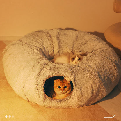 Katzen Plüschtunnel Spielbett