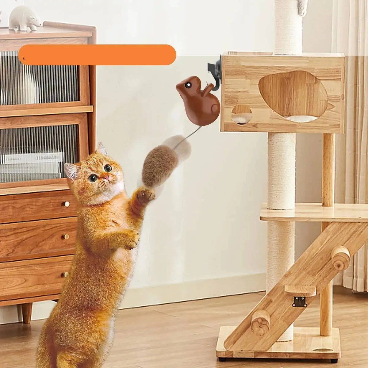 Eichhörnchenschwanz Katzenspielzeug