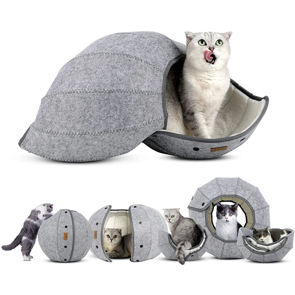 5in1 Katzen Bett Spielzeug Tunnel