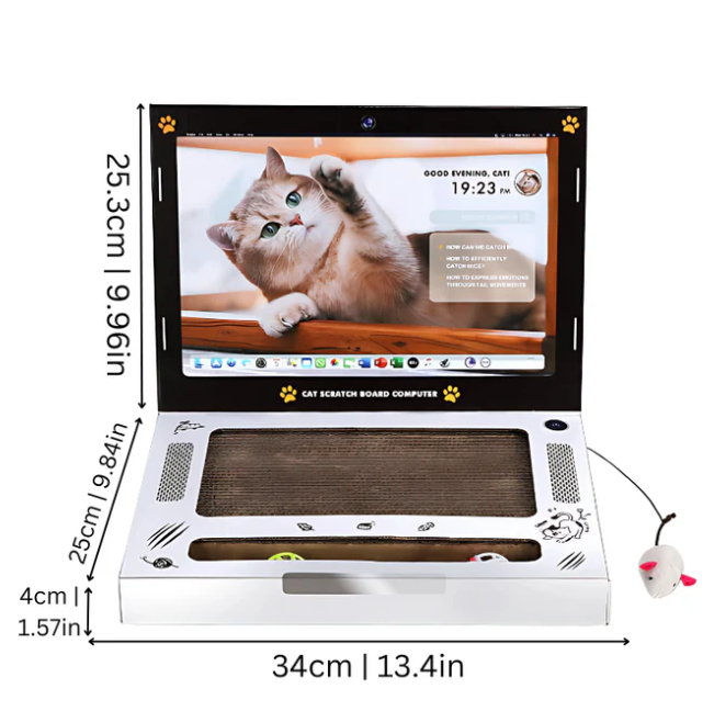 Katzen Kratzbrett Laptop