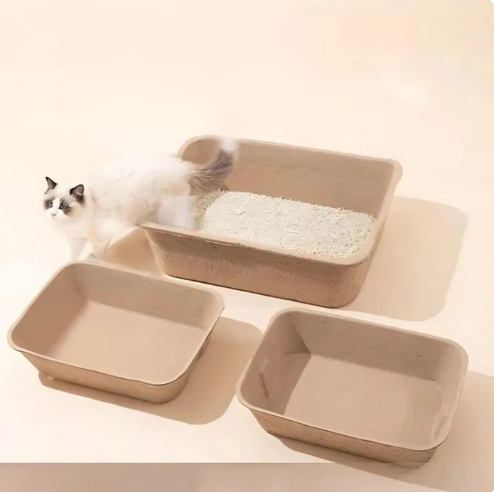 Biologisch Abbaubare Katzenstreu Box – Nachhaltige Hygiene für Dein Haustier