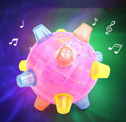 Blinkender Spielball für Haustiere Mit Lichteffekt und Soundfunktion