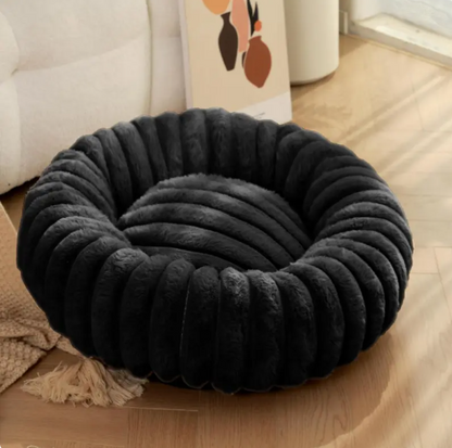 Kuscheliges Haustierkissen Im Donut-Design – Weiches Bett für Hunde und Katzen