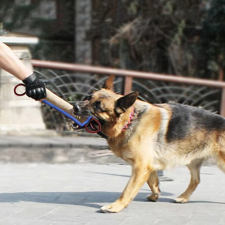 Beißwurst Für Hunde – Robustes Jute-trainingsspielzeug Mit Griffen Für Welpen  Erwachsene Hunde