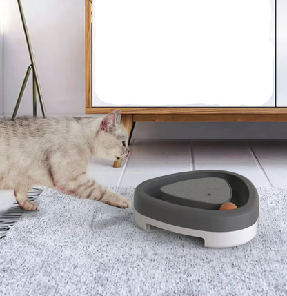 Interaktives Katzenspielzeug Mit Ball – Kratzbrett Und Spielbahn Für Aktive Katzen