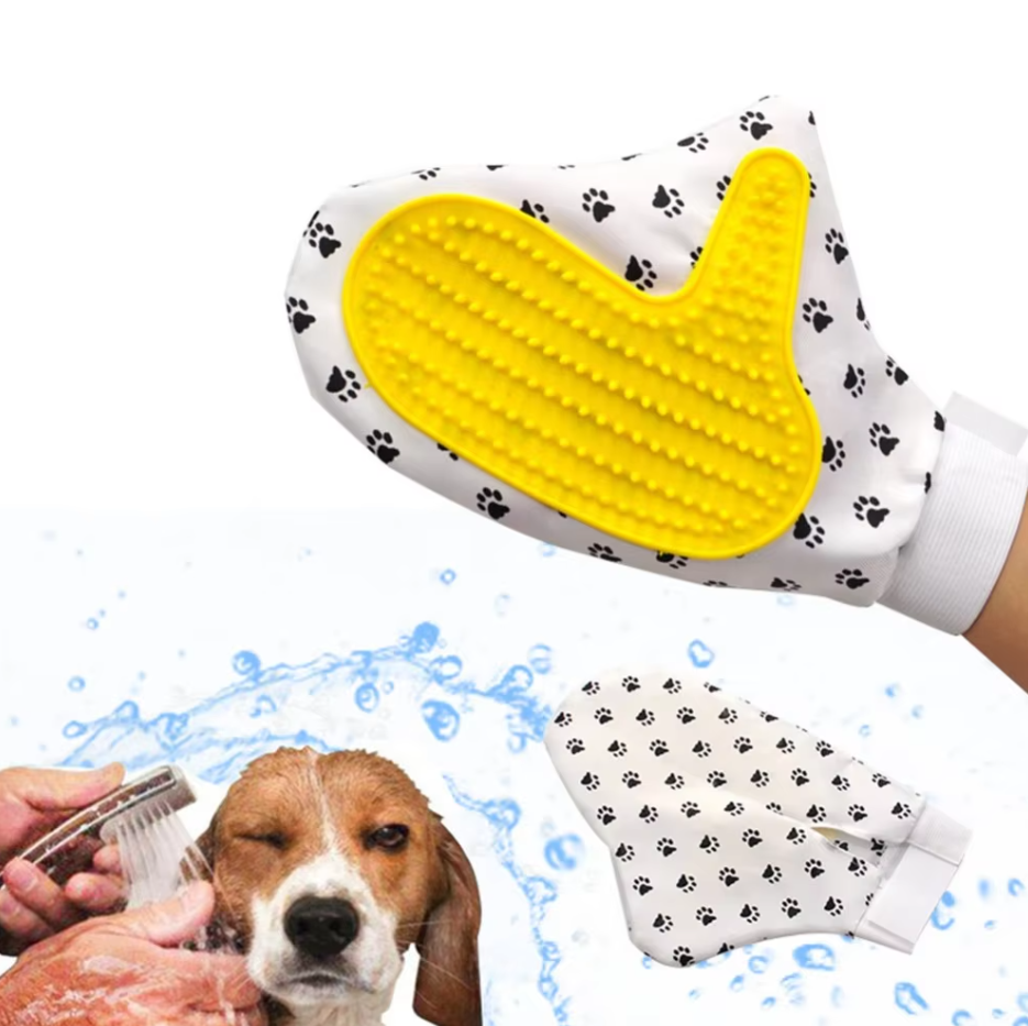 Haustierpflege-Handschuh für Hunde und Katzen – Massagehandschuh mit Weichen Noppen