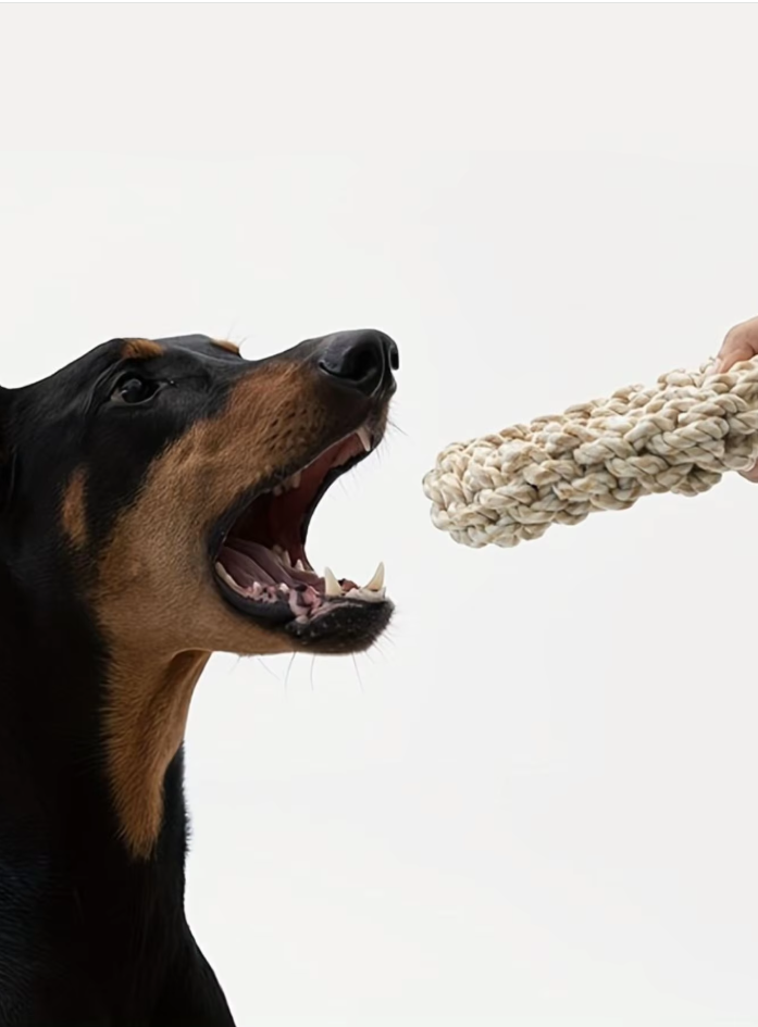 Robuster Kauring Für Hunde – Natürliches Seilspielzeug Für Gesundes Zahnfleisch