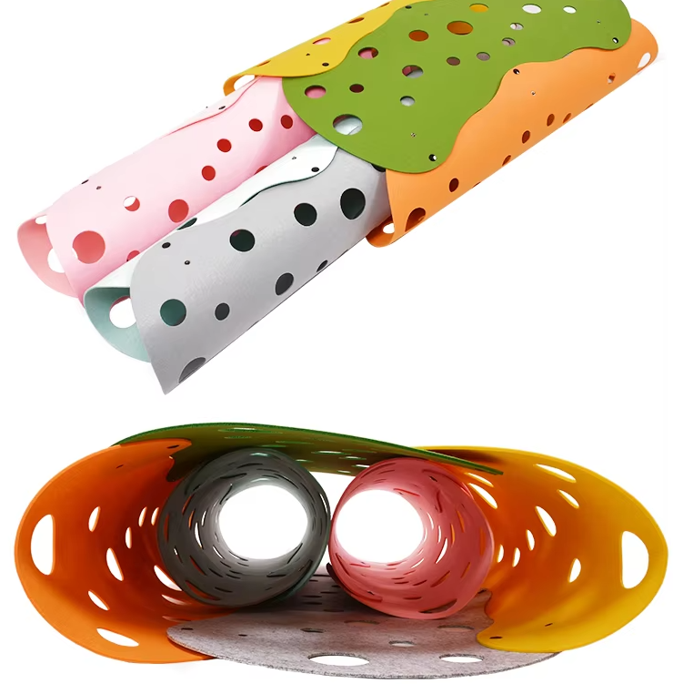 Katzentunnel Mit Löchern – Flexibler Spieltunnel Für Katzen