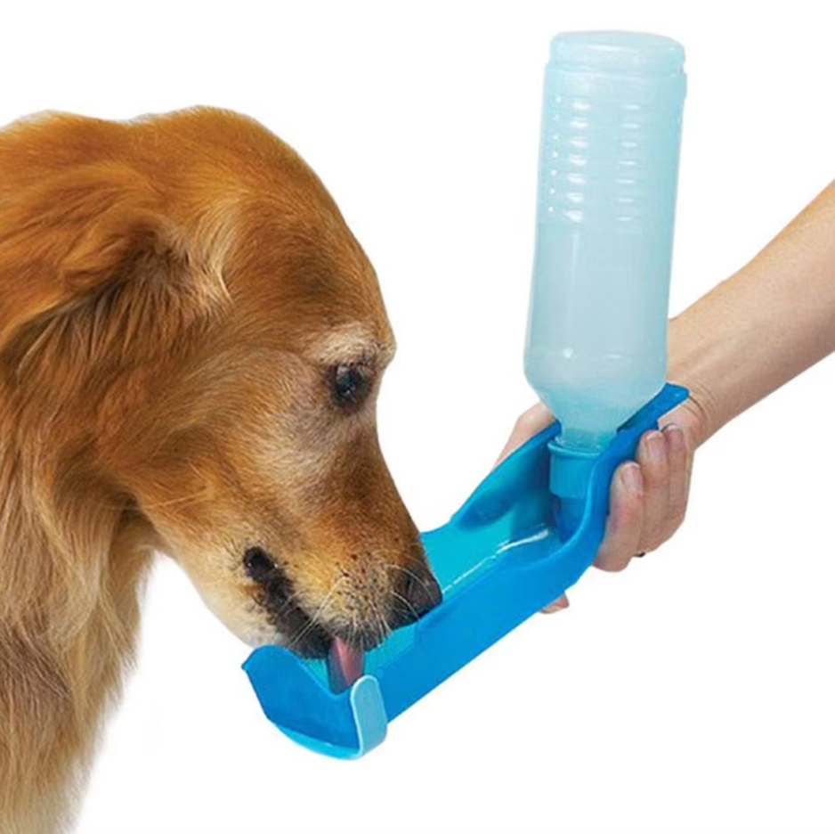 Tragbare Trinkflasche für Hunde mit Integriertem Napf – Ideal für Unterwegs