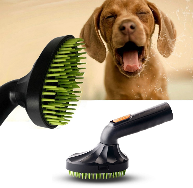 Tierhaar Bürstenaufsatz für Staubsauger mit Silikonborsten und Ergonomischem Griff