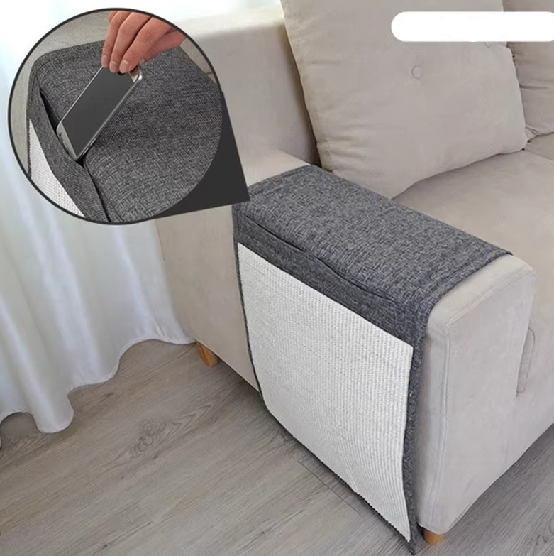 Kratzschutz Sofa – Katzen Kratzmatte Für Armlehne Möbel-  Kratzschutz Mit Sisal