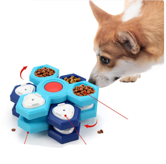Interaktives Hundespielzeug – Puzzle Futterspielzeug zur Geistigen Stimulation und Förderung Der Verdauung
