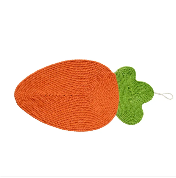 Katzen Kratzmatte In Fruchtform – Wassermelon und Karotten Design