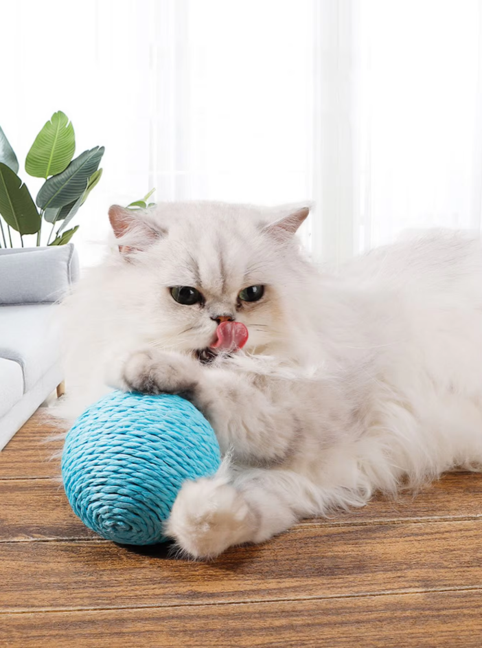 Natur-sisalball – Kratz- Und Spielball Für Katzen