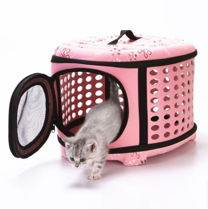Kompakte Katzen-Tragetasche mit Belüftung – Perfekt für Reisen und Ausflüge