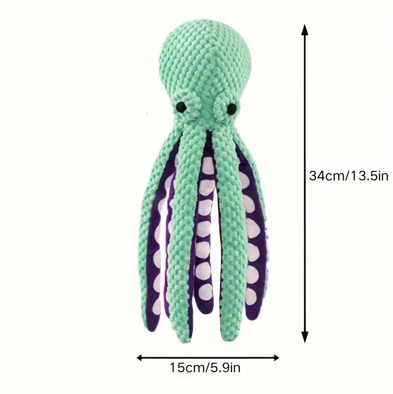 Quietscher-Oktopus – Robustes Kauspielzeug Für Hunde