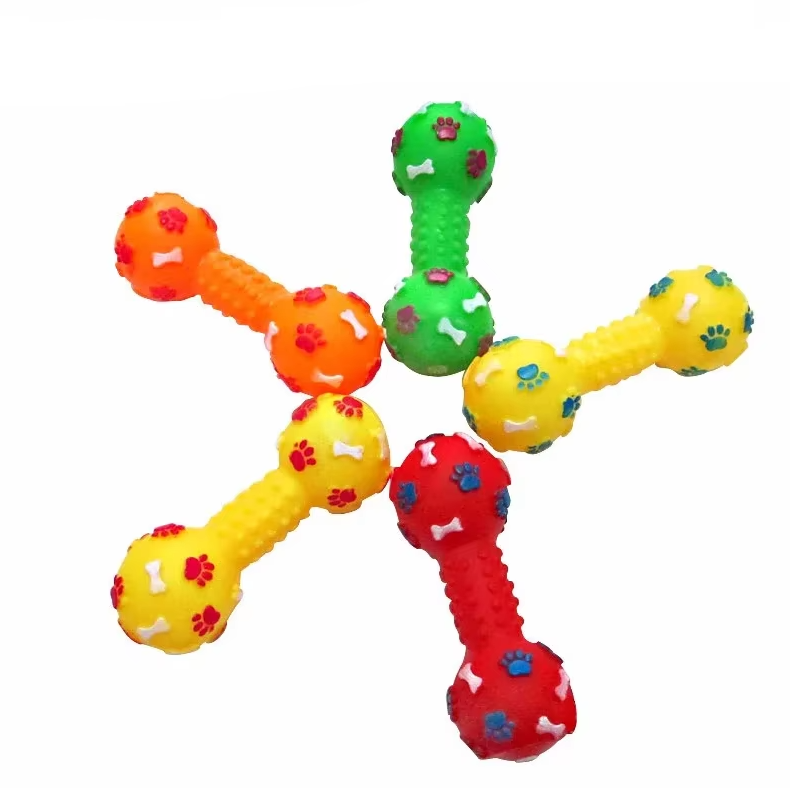 Hundespielzeug Zum Kauen – Bunte Kauspielzeuge In Form Von Hanteln