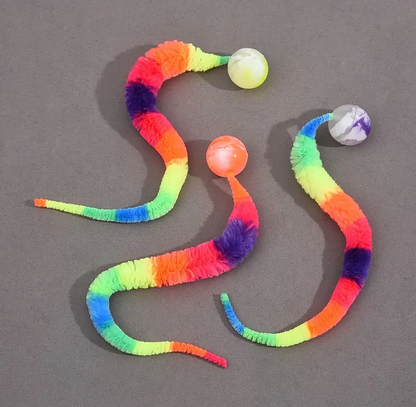 Interaktives Katzenspielzeug Mit Plüschschwanz Und Ball