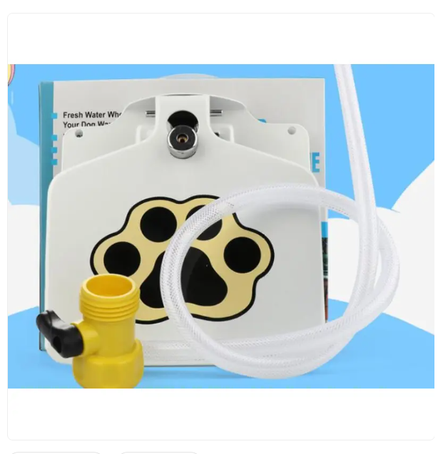Trittfeste Hundetrinkquelle für Draußen mit Wasseranschluss und Pfotenaktivierung