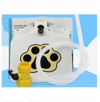 Trittfeste Hundetrinkquelle für Draußen mit Wasseranschluss und Pfotenaktivierung
