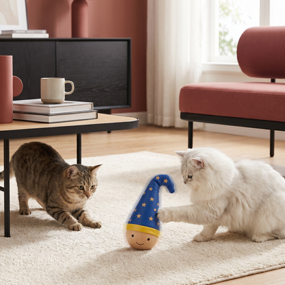 Federndes Katzenspielzeug – robustes Beschäftigungsspielzeug gegen Langeweile für Katzen