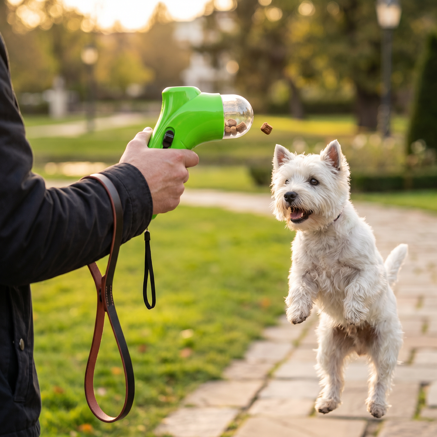 Leckerli-Werfer Pistole für Hunde – Interaktives Training & spielerische Belohnung für unterwegs
