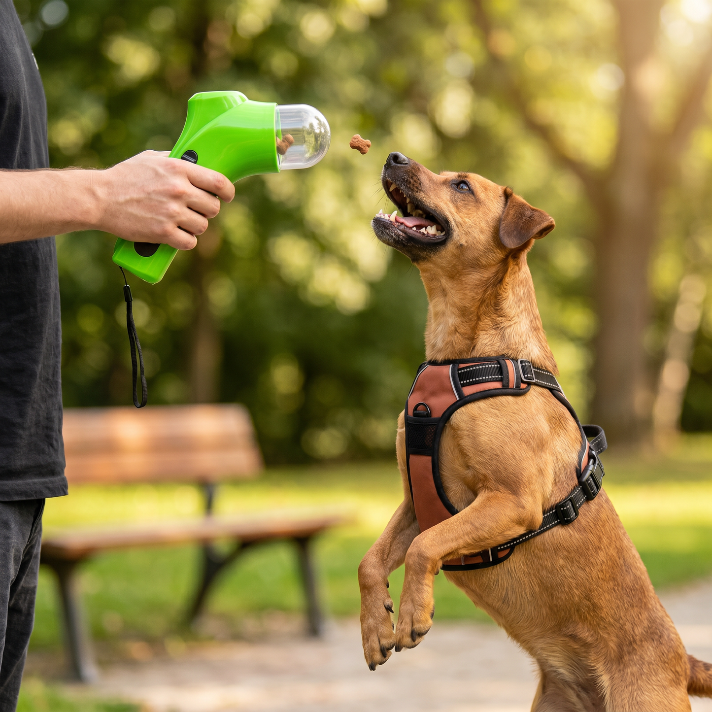 Leckerli-Werfer Pistole für Hunde – Interaktives Training & spielerische Belohnung für unterwegs