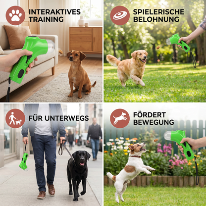 Leckerli-Werfer Pistole für Hunde – Interaktives Training & spielerische Belohnung für unterwegs