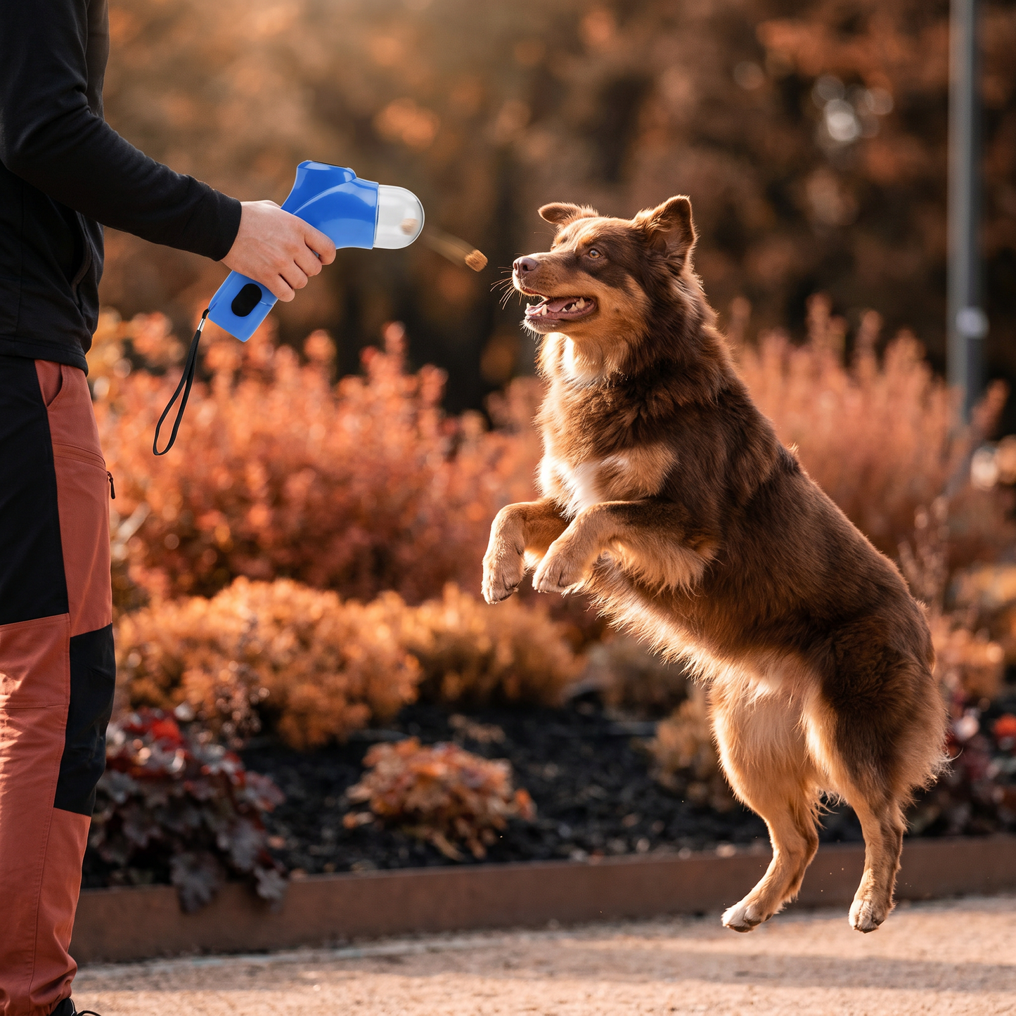 Leckerli-Werfer Pistole für Hunde – Interaktives Training & spielerische Belohnung für unterwegs