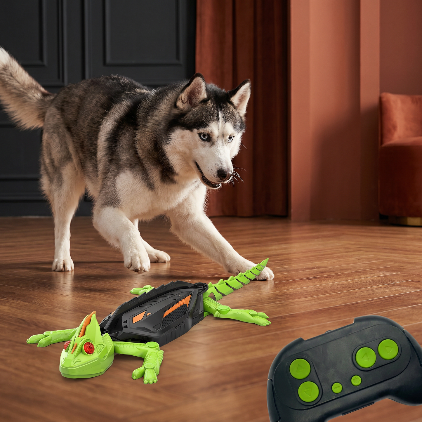 Ferngesteuertes Wand Kletterndes Eidechsen Spielzeug für Hunde