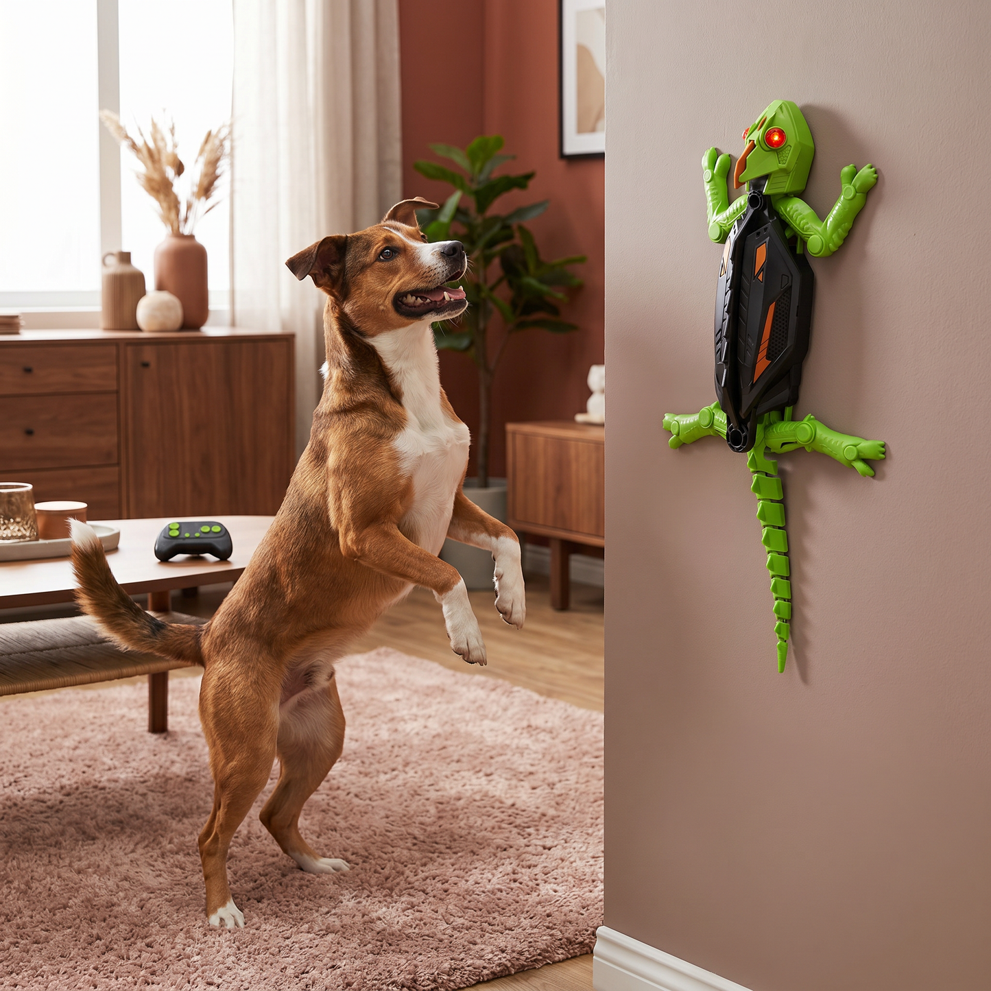 Ferngesteuertes Wand Kletterndes Eidechsen Spielzeug für Hunde