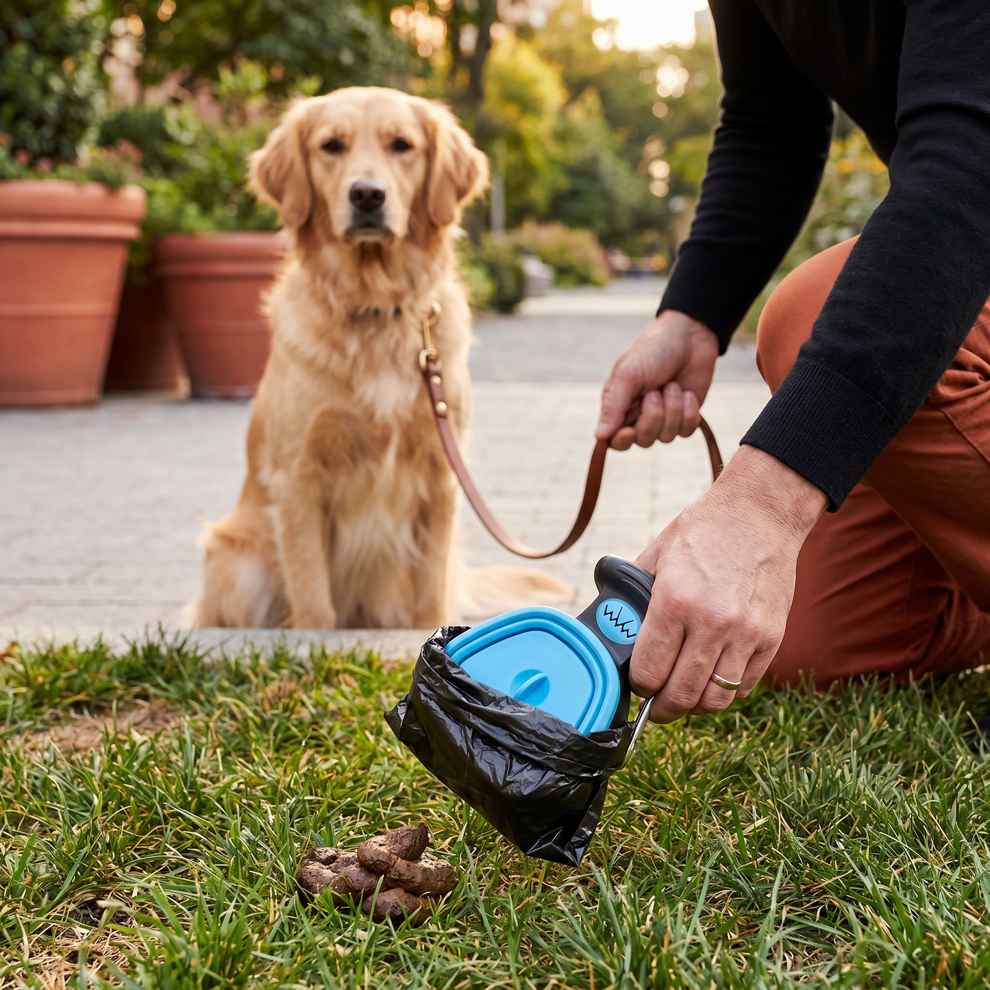 Tragbarer Hunde-Kotgreifer – Faltbar, hygienisch & perfekt für unterwegs